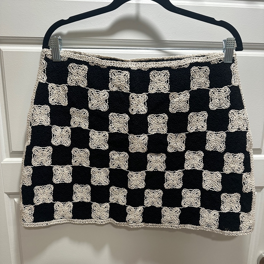 Mango Woven Mini Skirt - L - Picture 2 of 4